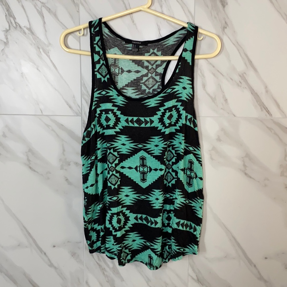 tribal print tank top